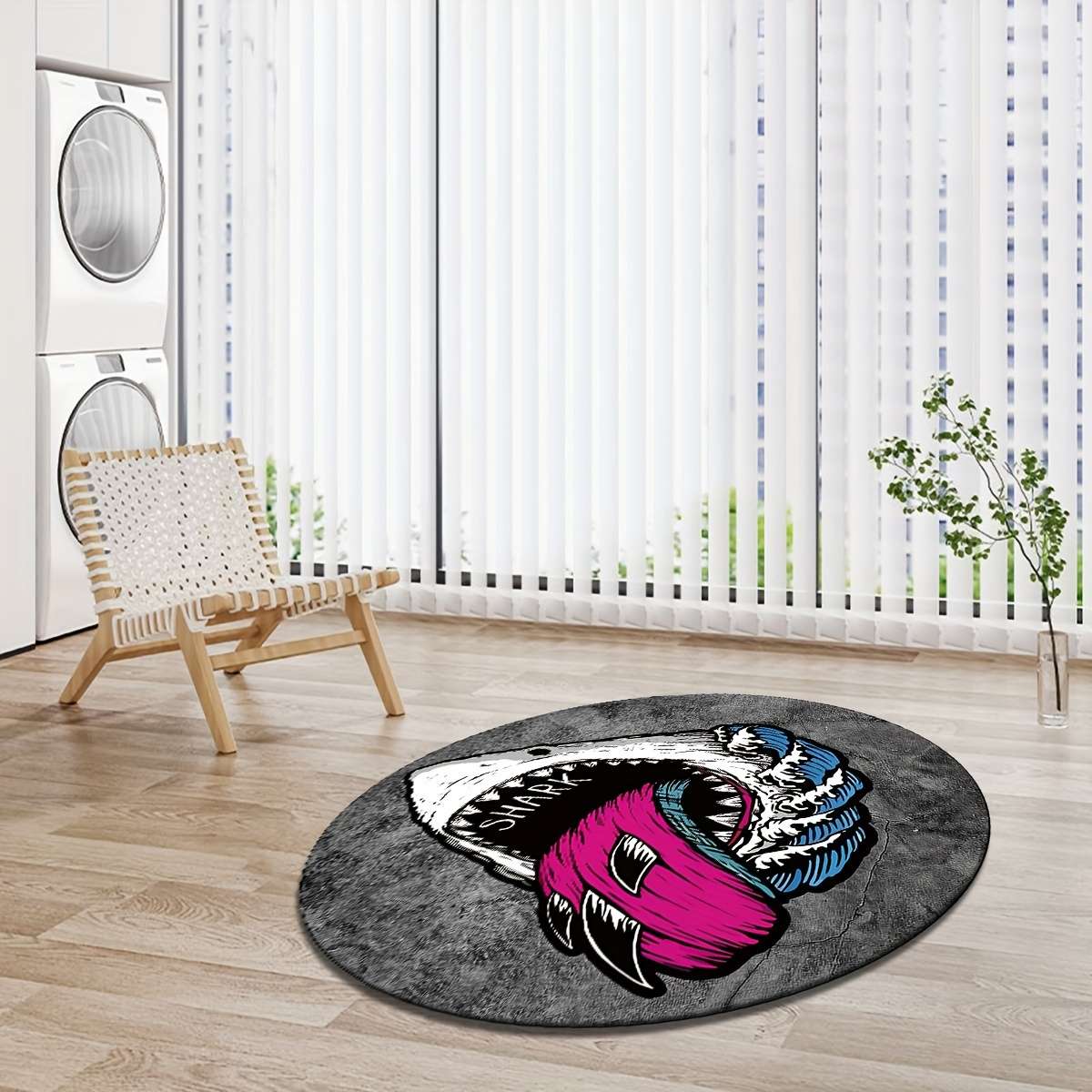 100x100cm 39.3x39.3inch Sharks Floor Mat