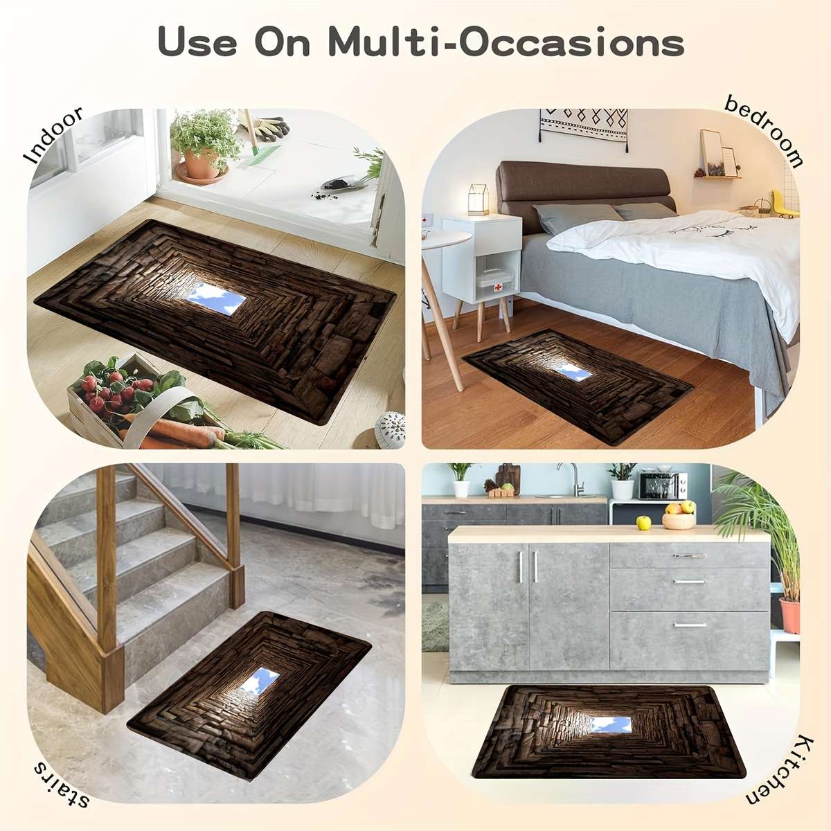 1Pc 60x90cm 23.6x35.4inch Floor Mat