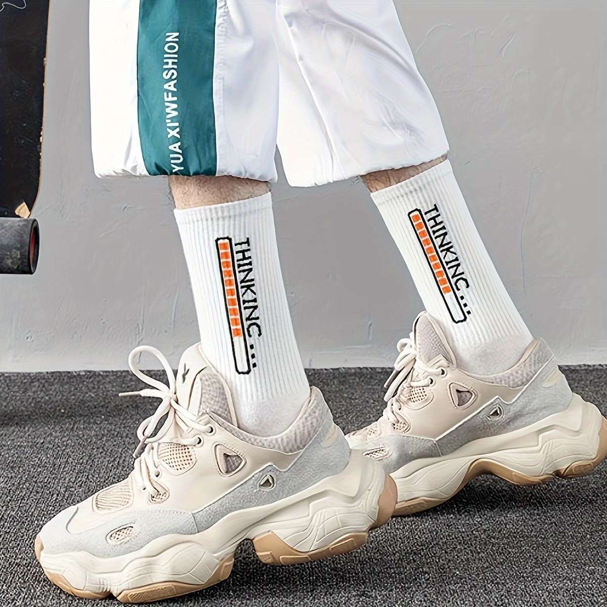 4 Pairs One Size High Elastic Socks