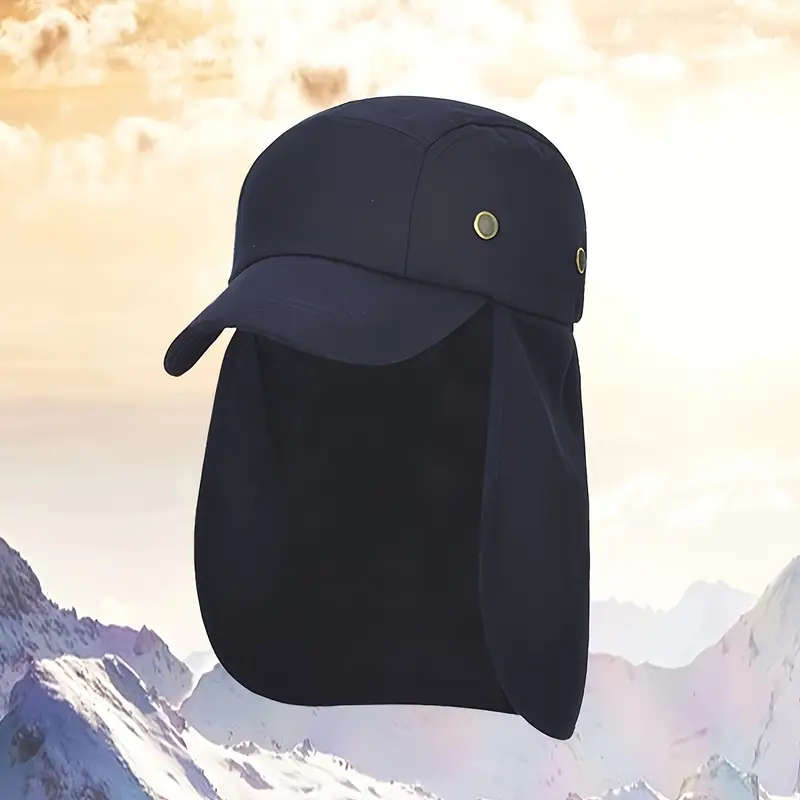 1pc Adjustable Outdoor Fishing Hat for Men Unisex Breathable Quick-Dry Baseball Cap with Sun Protect