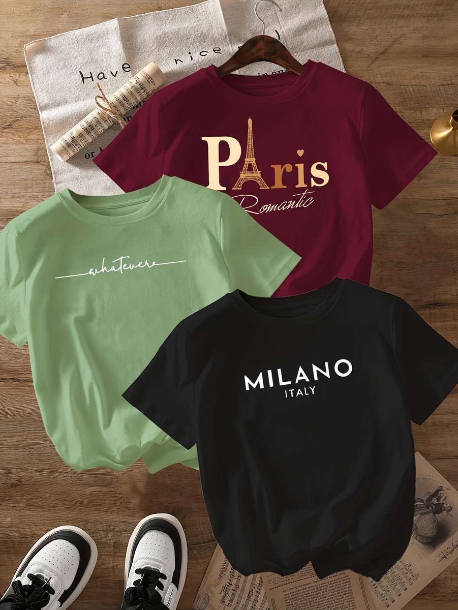 Womens T Shirt Color Black Green Wine Red Sizexl