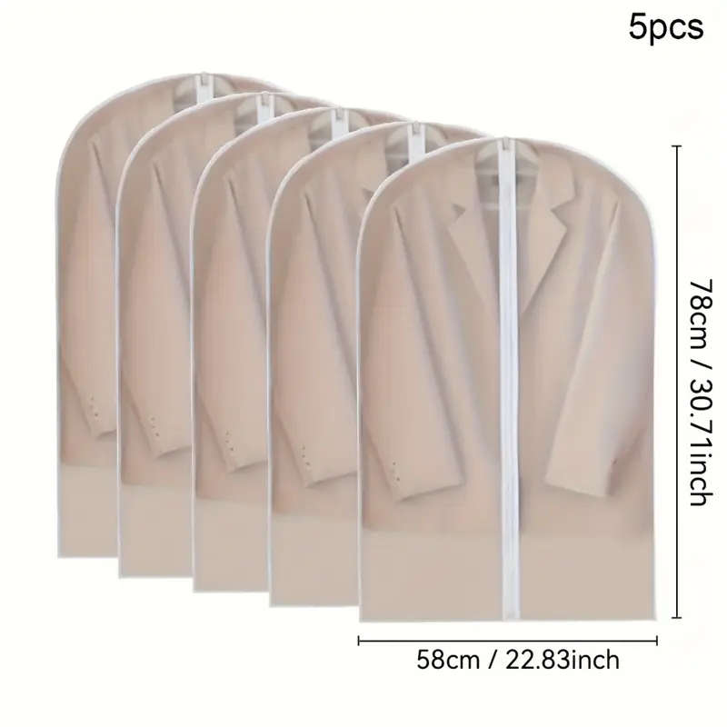 5 Pieces/Set Of Clothing Hanging Covers