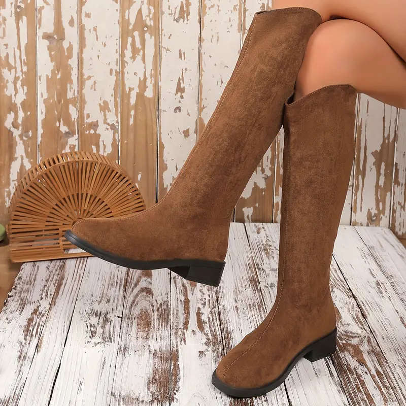 Women's Mid-Calf Boots Color Brown