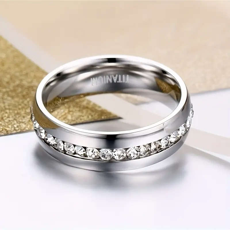 Titanium Ring for Men and Women, 6mm Band