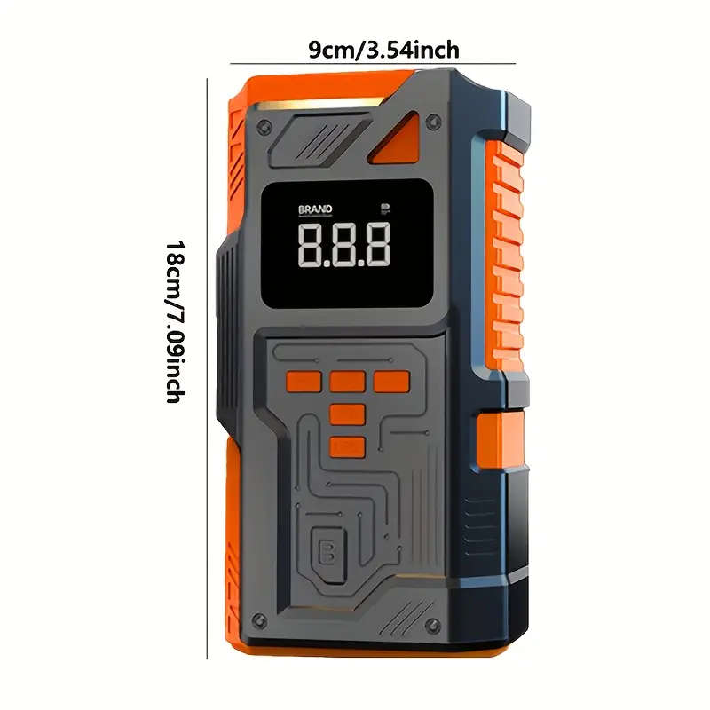Heavy-Duty Car Emergency Booster - Tire Inflator and Jump Starter