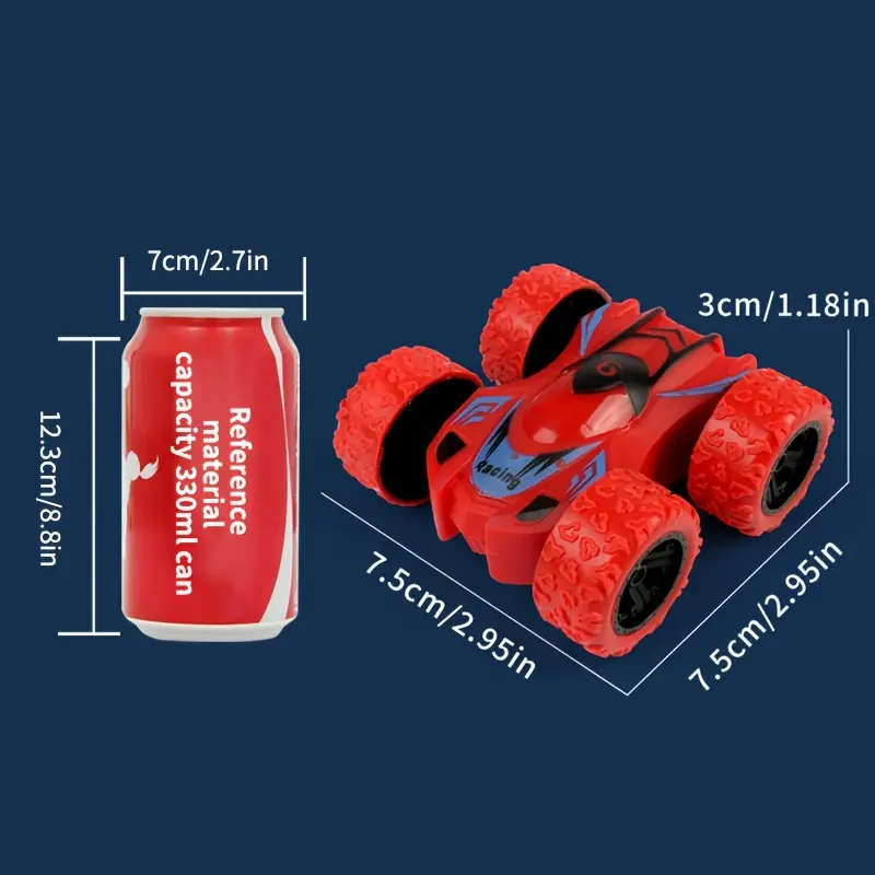 Dual Sided Car, Stunt Off-Road Mini Model, Color: Yellow