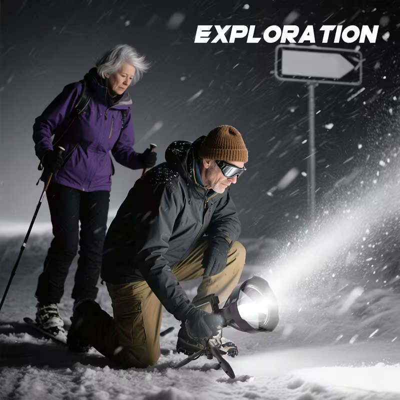 Large P70 LED Super Bright Rechargeable Searchlight