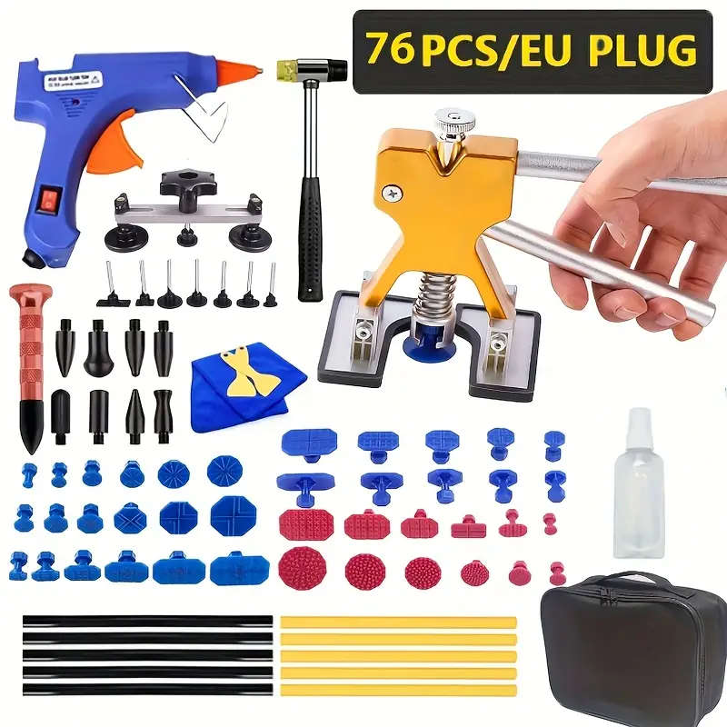 Complete 76pcs Car Dent Repair Tools Kits
