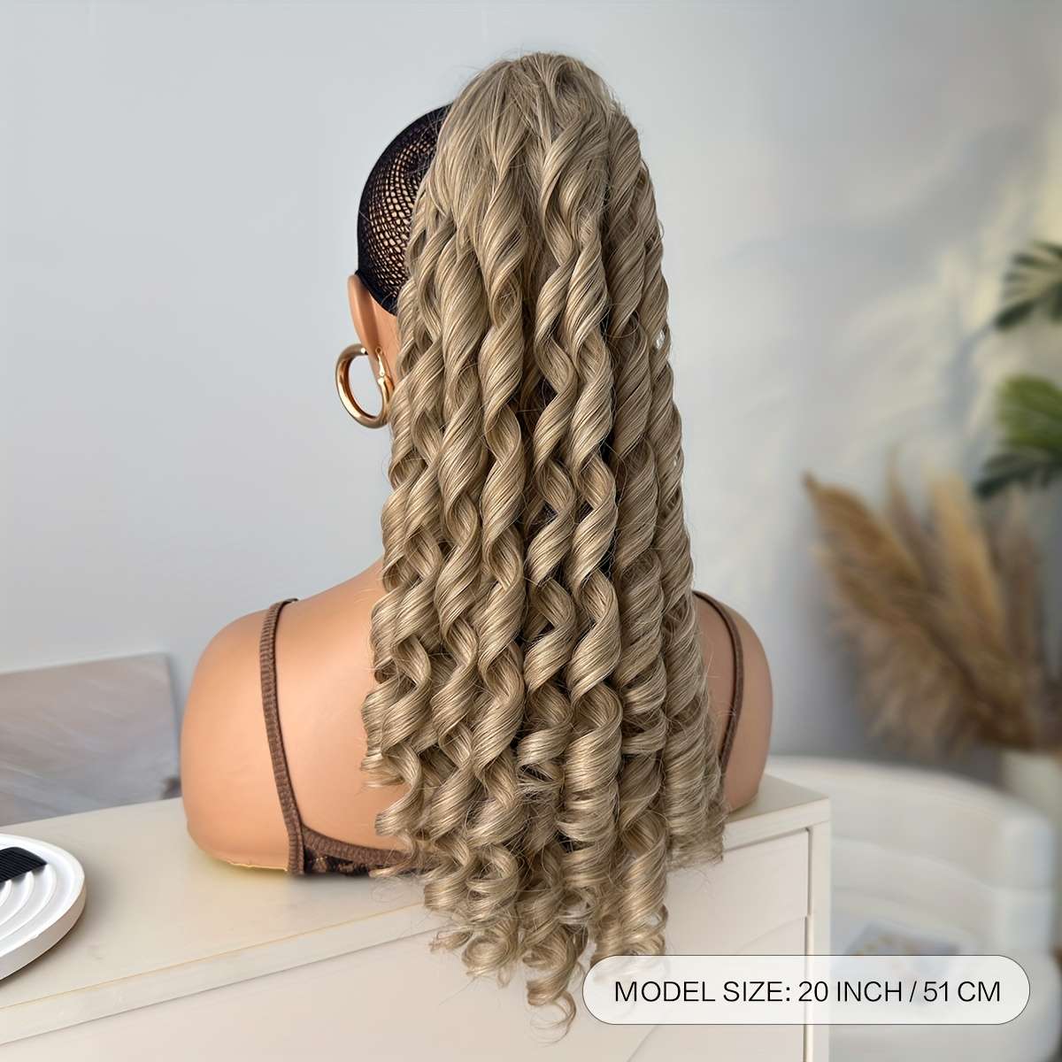 Golden 50.8cm Fashion Design Wig