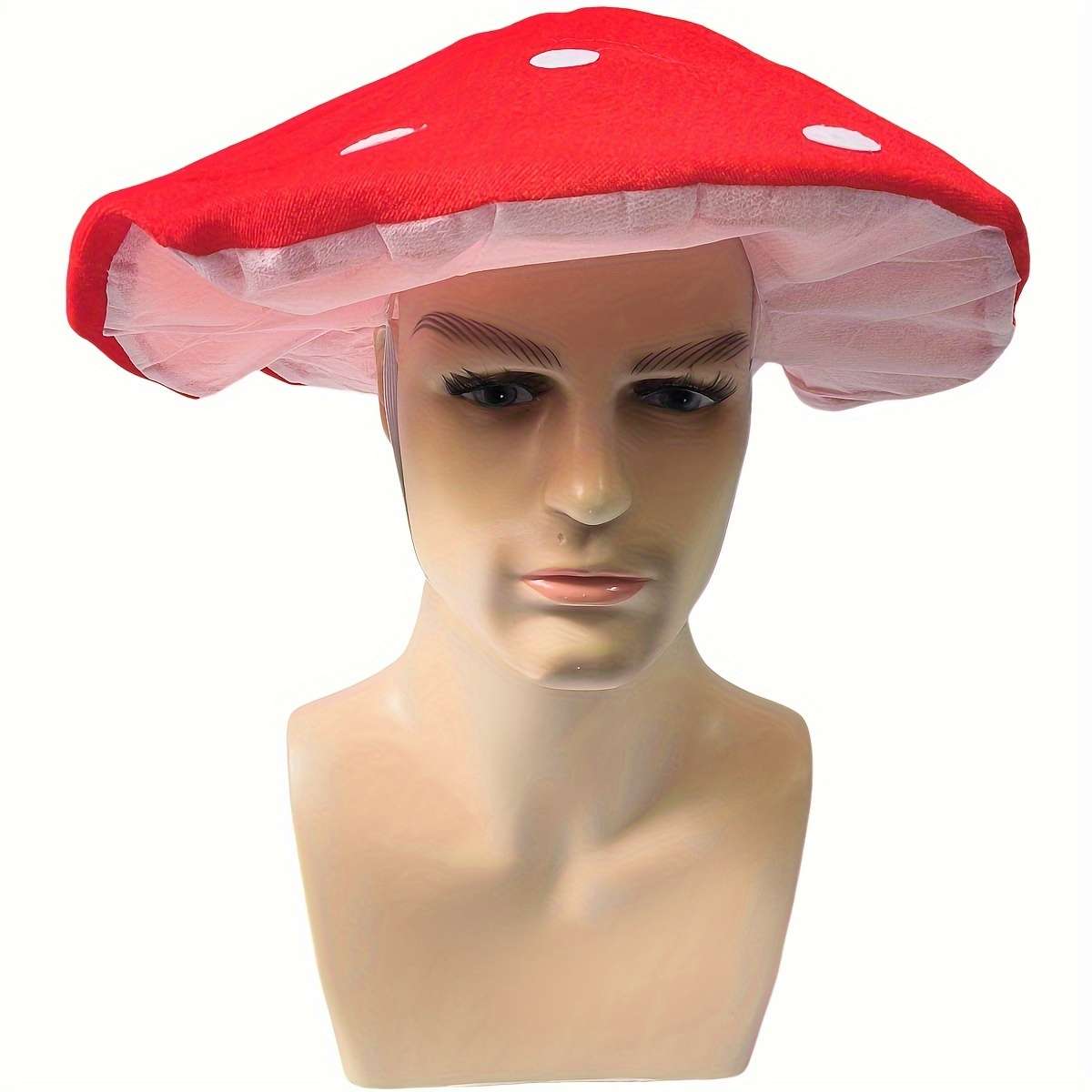 Giant Mushroom Cap Hat Polyester Blend Novelty Carnivals Costume Accessory