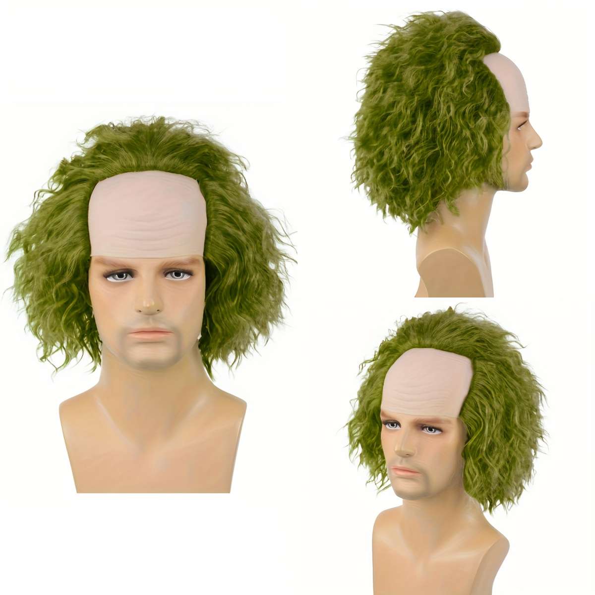 1Pc Green Fashion Design Wig