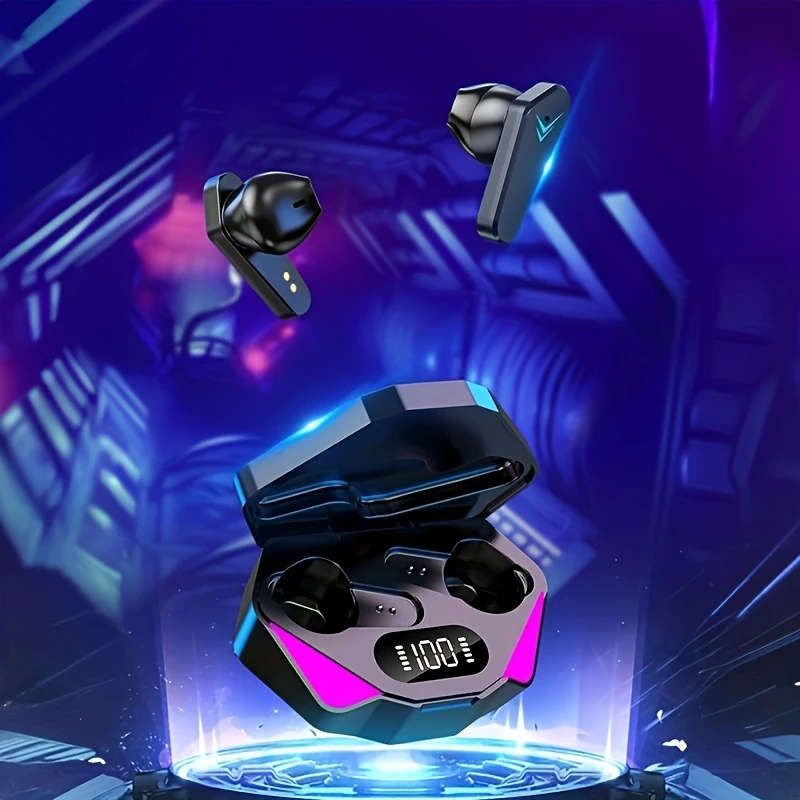 Wireless Headphones Hi-Fi Stereo Earbuds Sports Headphones with Charging Case and Touch Control In-E