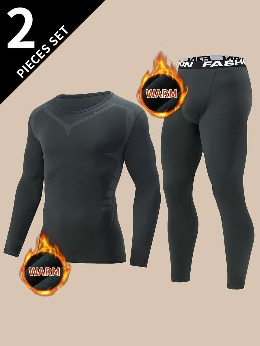 Thermal Underwear Color Gray Bat Warm Set Sizexl