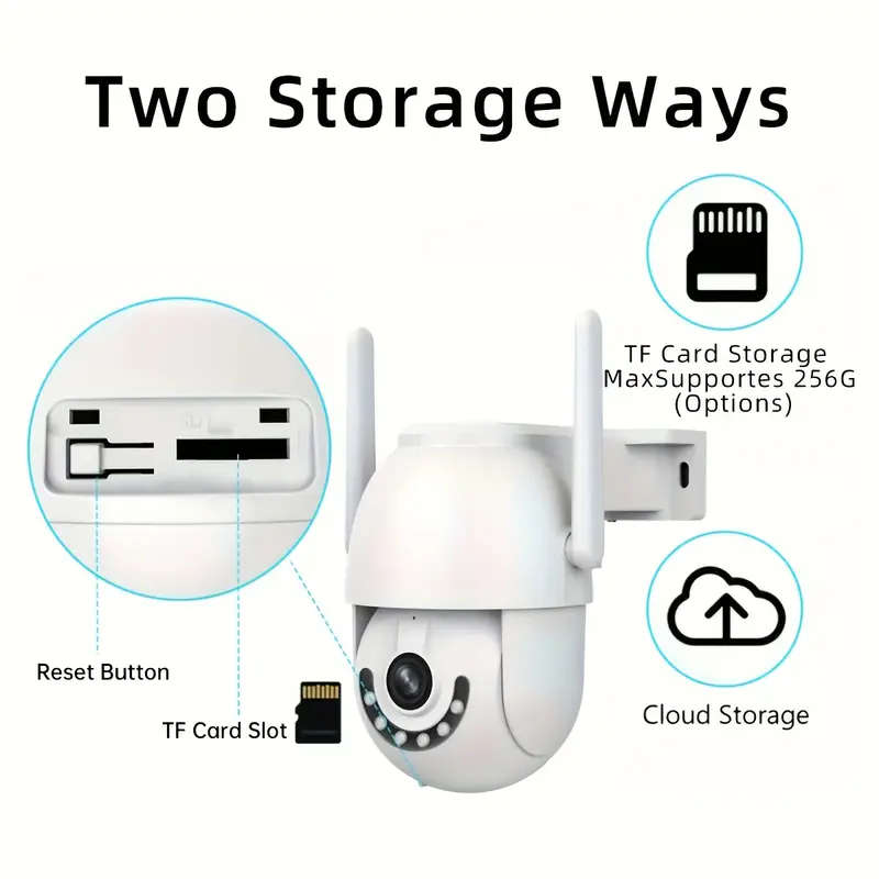 Waterproof Outdoor Smart WIFI PTZ Security HD Camera