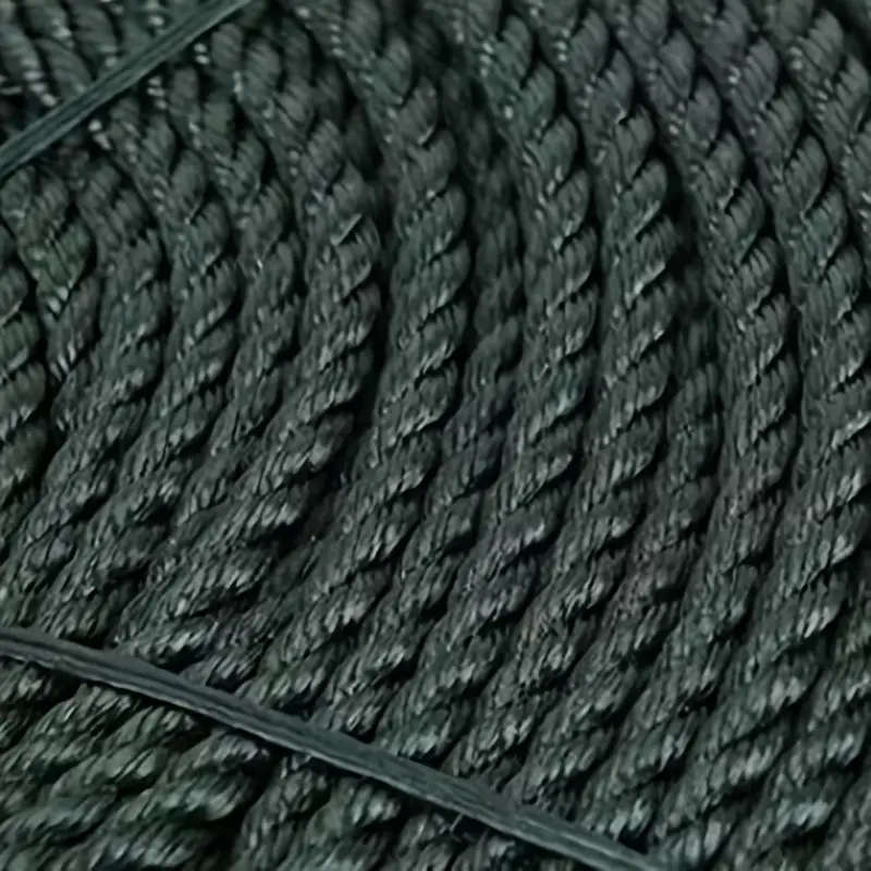 Durable 6mm Black Polyethylene Rope 30m