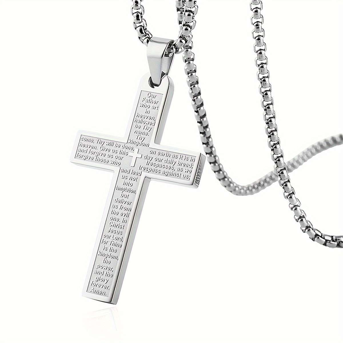 1 Piece Silvery Jesus Theme Pendant