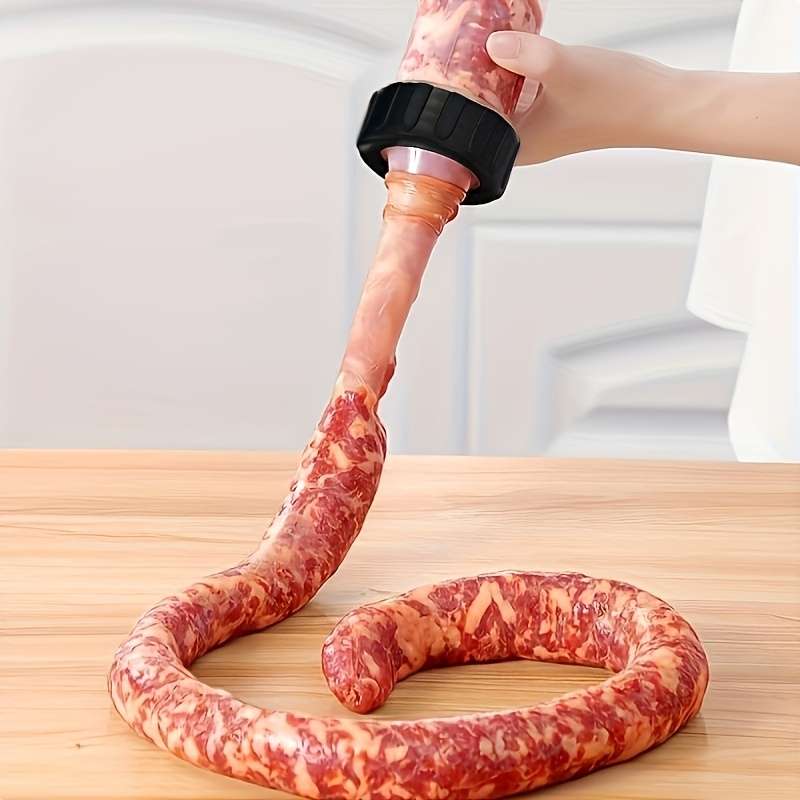 1pc Durable Plastic Sausage Stuffer Tool Handheld Sausage Maker for Homemade Sausages Kitche