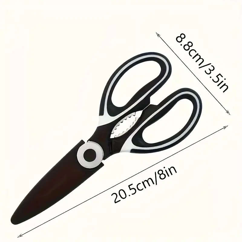Heavy-Duty Stainless Steel Kitchen Scissors