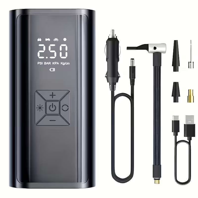 Portable Cordless Tire Inflator Air Compressor 3X Fast 150 PSI Electric Pump