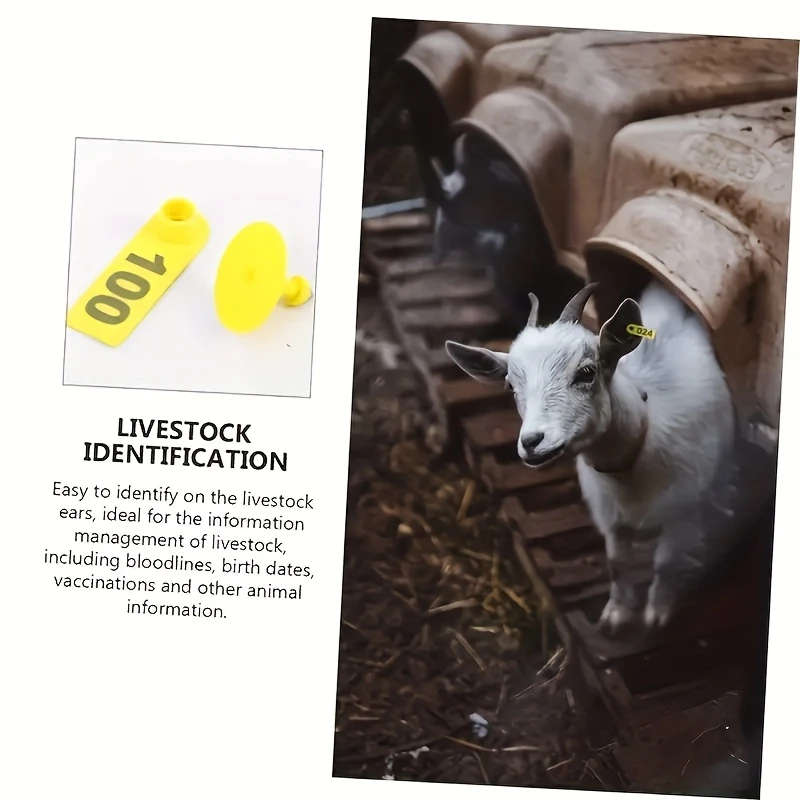 100pcs Goat Sheep Ear Tags