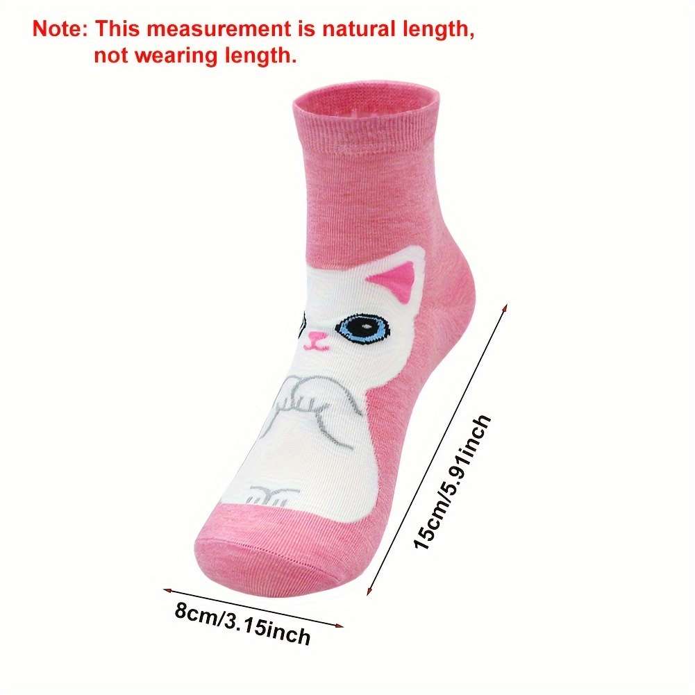 Sock Cut Animal 5 Pairs Size Us 5 9 Eu 35 41