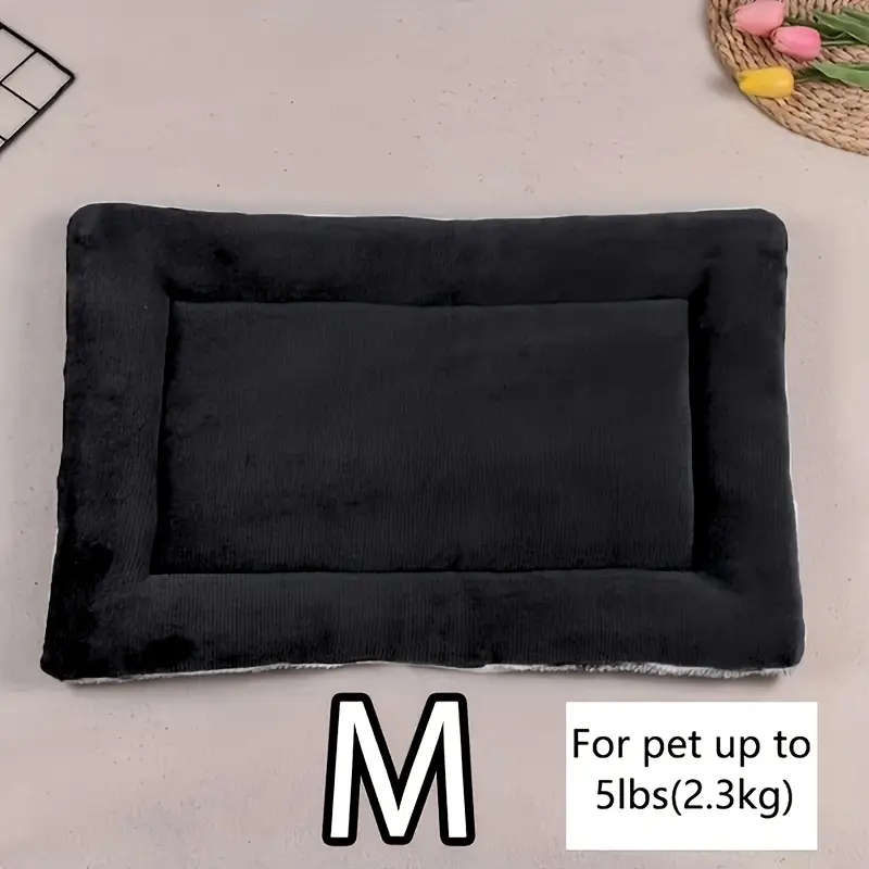 Plush Blue Pet Floor Mat