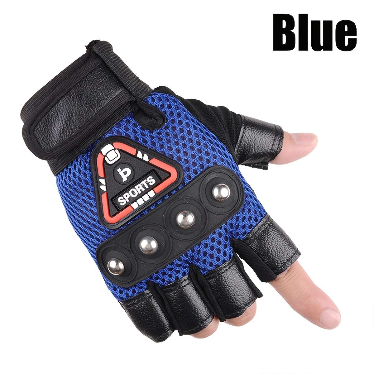 1 Pair Blue Outdoor Sports Gloves
