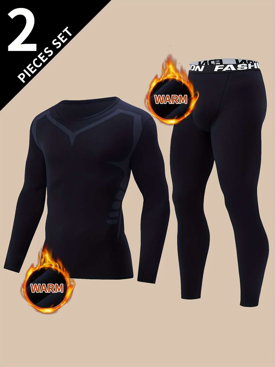 Thermal Underwear Color Navy Blue Bat Warm Set Sizexl