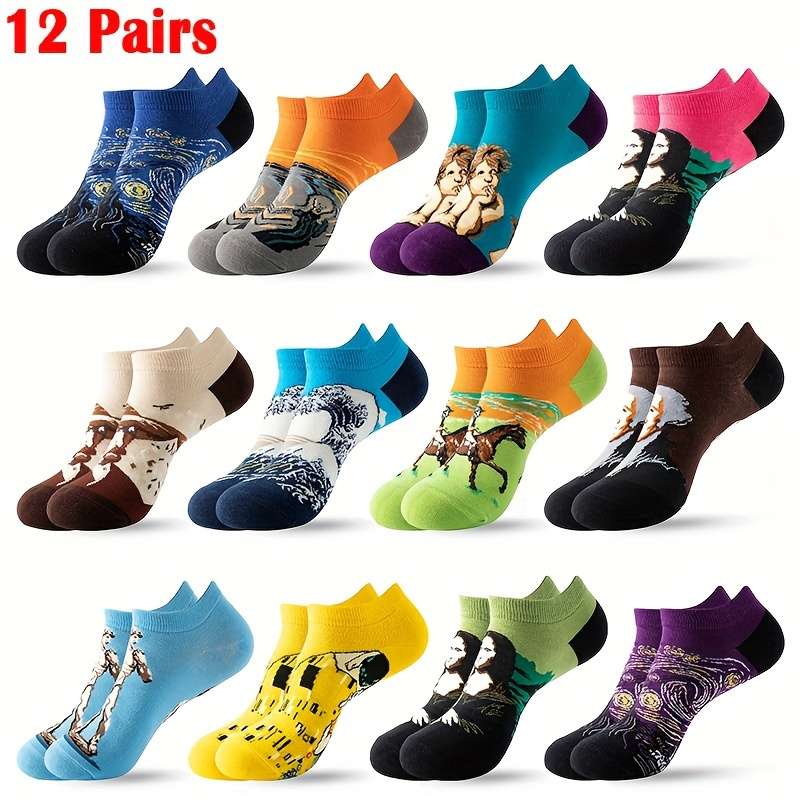 12 Pairs Multicolor2 Sock Us 5 8 Uk 4 7 Eu 35 38