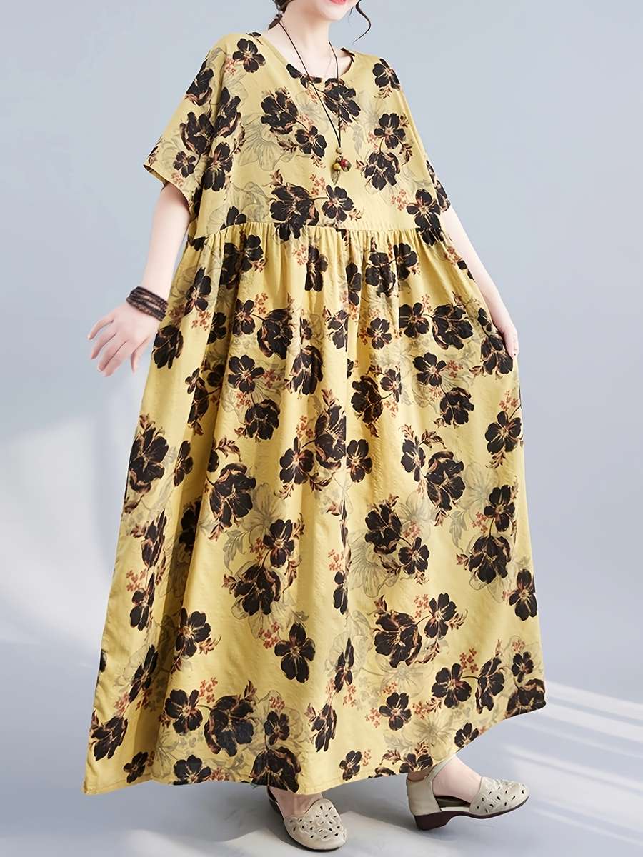 Women S Dress Color Yellow Size Asian M