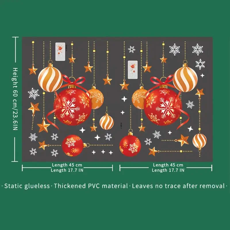 Modern Christmas Window Decal