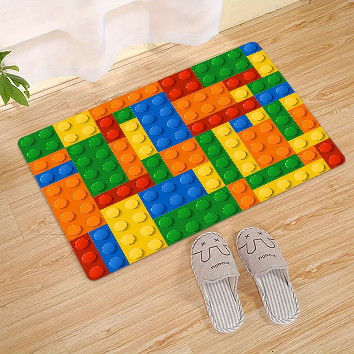 1Pc Polychrome 100cmx150cm 39.37x59inch Floor Mat