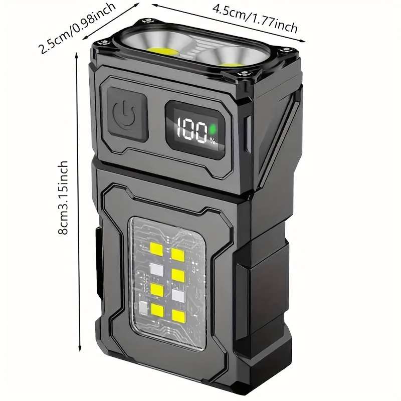 1PC Black Flashlight