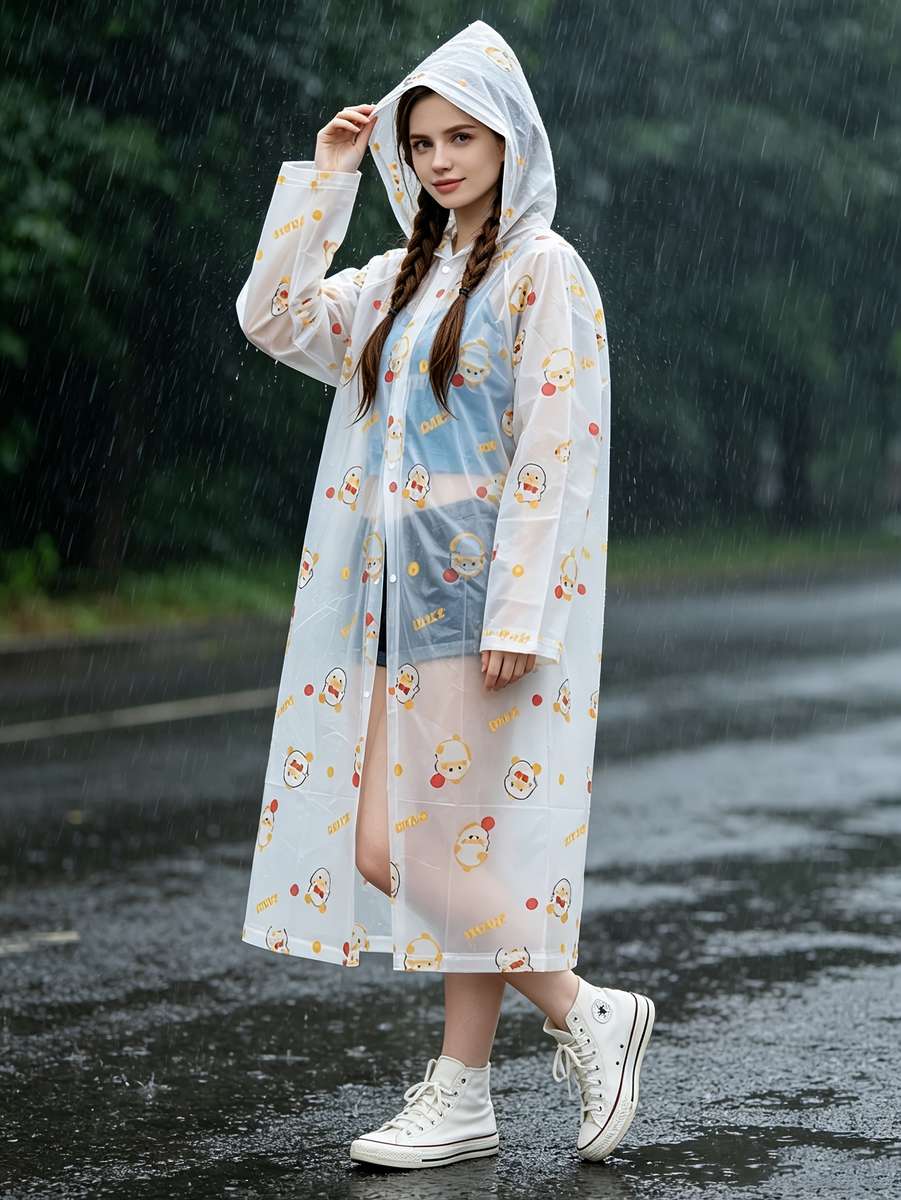 Raincoat Transparent Size Asian Onesize