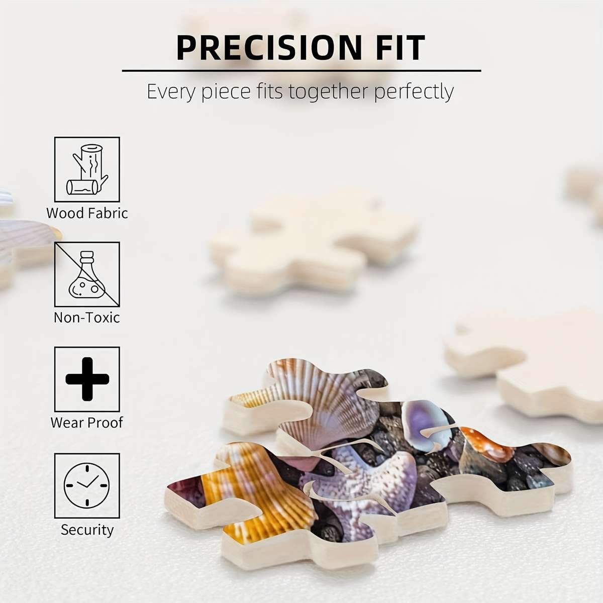 1000pcs Colorful Seashells Starfish Jigsaw Puzzle for Adults Vibrant Beach-Themed