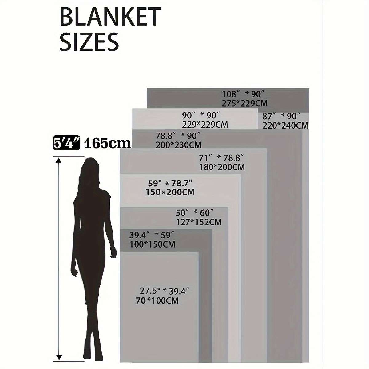 1ps Blanket Color White size 180cmx200cm 70inx78in