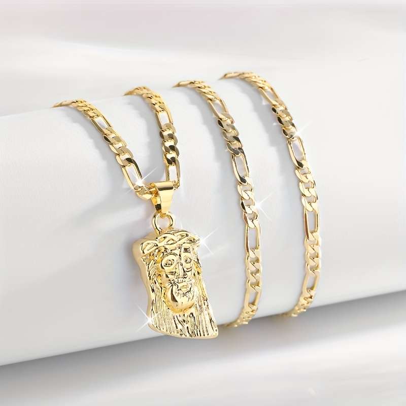 1 Piece Small Necklace Jesus Theme Pendant