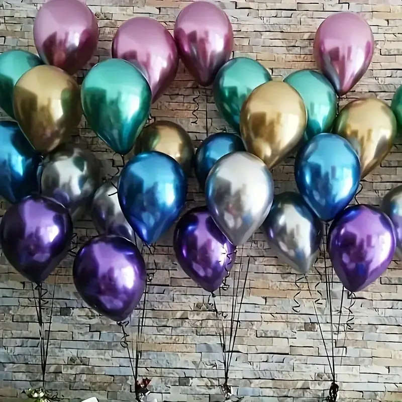 48 Pcs Shiny Metallic Balloons