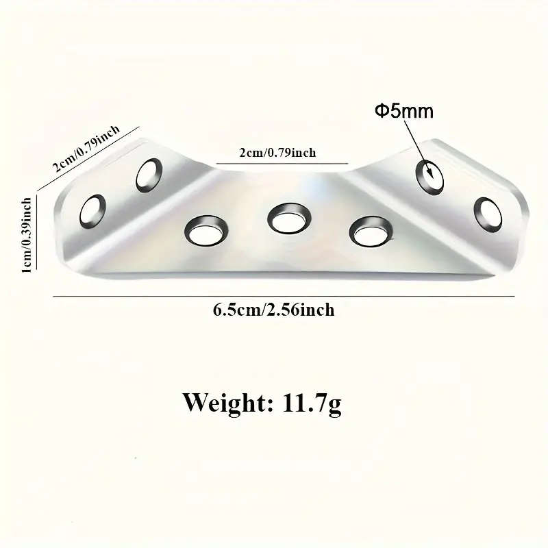 32pcs set Durable Metal Corner Connectors Iron Construction for Furniture and Frame Reinforcement