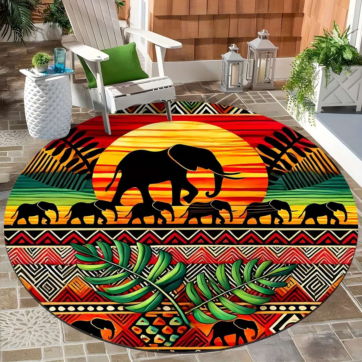 1Pc 119.89x119.89cm Floor Mat