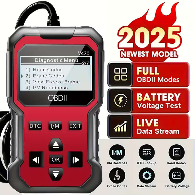 OBD2 Scanner Heavy-Duty Car Diagnostic with Reset Function