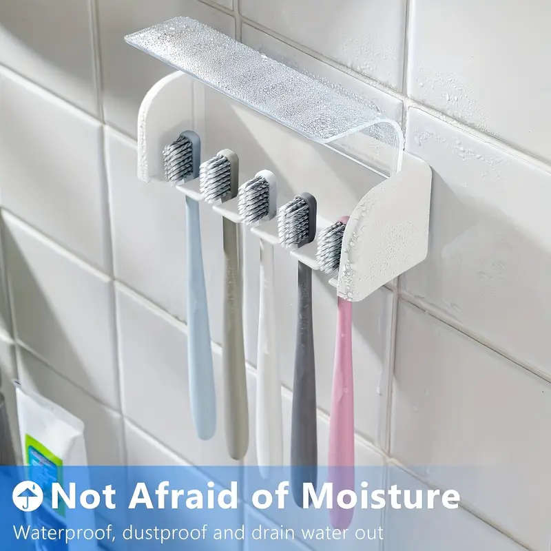 5-Slot Toothbrush Holder With Cover