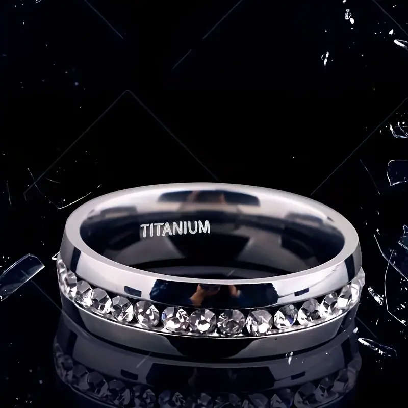 Titanium Ring for Men and Women, 6mm Band