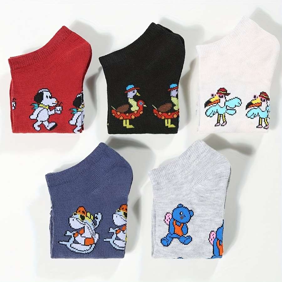 5 Pairs One Size High Elastic Socks