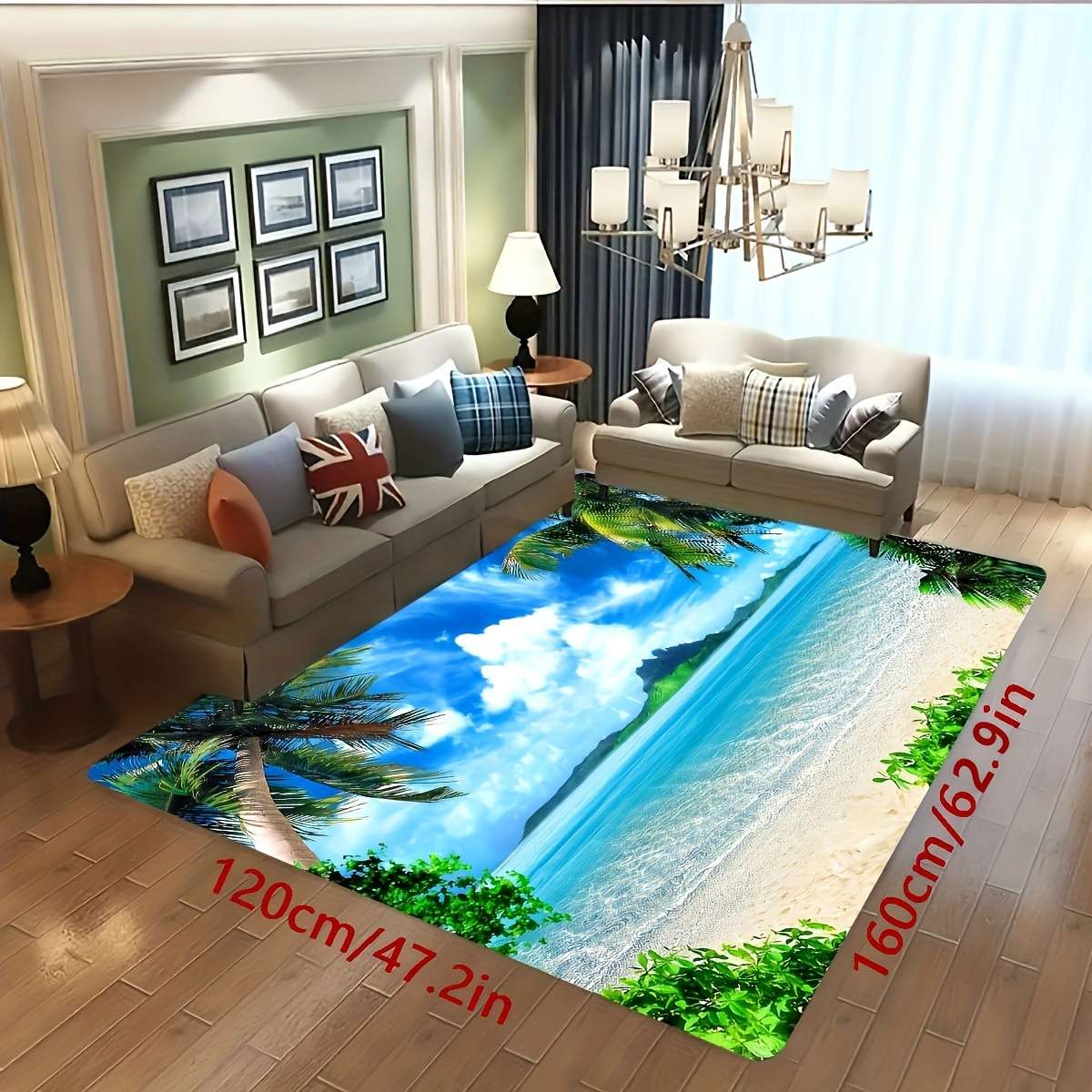 1Pc 119.99x159.99cm Floor Mat