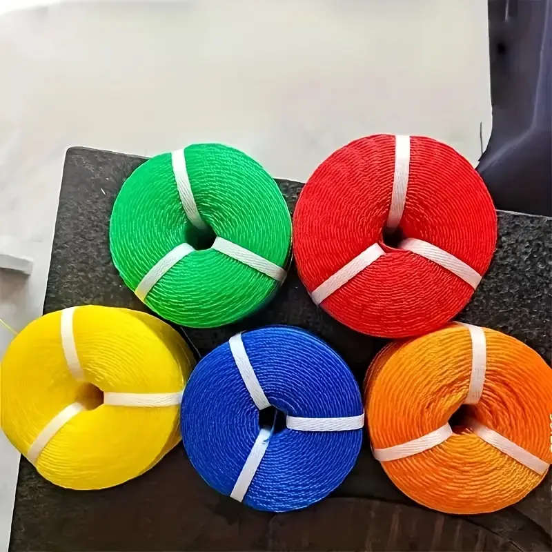 1 Roll Of Durable Plastic Rope Yellow