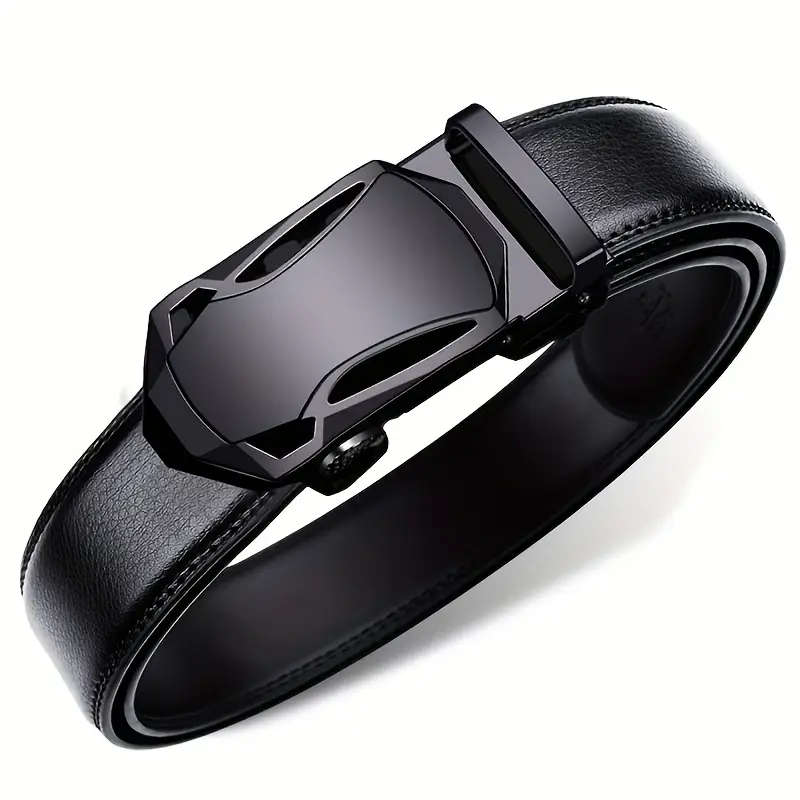 2 Men's Automatic Buckle Belts 130cm