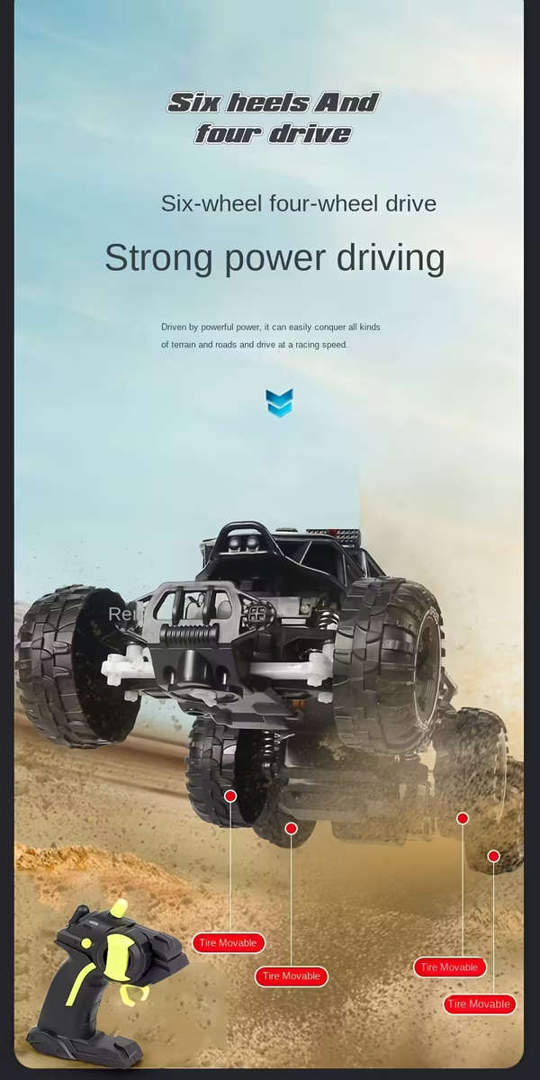 6-Wheel Off Road RC 2.4Ghz Vehicle