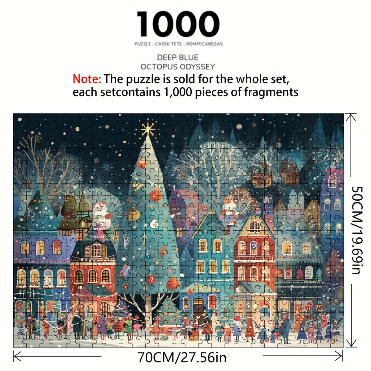 1000 Piece Paper Jigsaw Puzzle For Adults