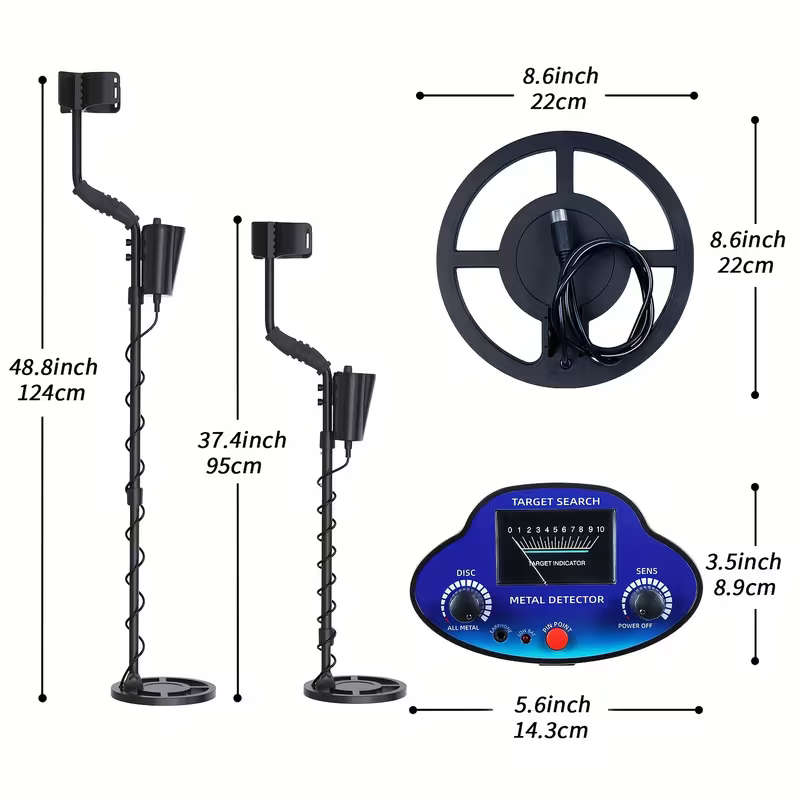 TECLUNG Professional Heavy-Duty All-Metal Detector